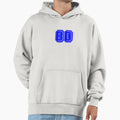 Blue Number 80 Hoodie - Trendy Graphic Unisex - T-Shirt, Sweatshirt, Hoodie