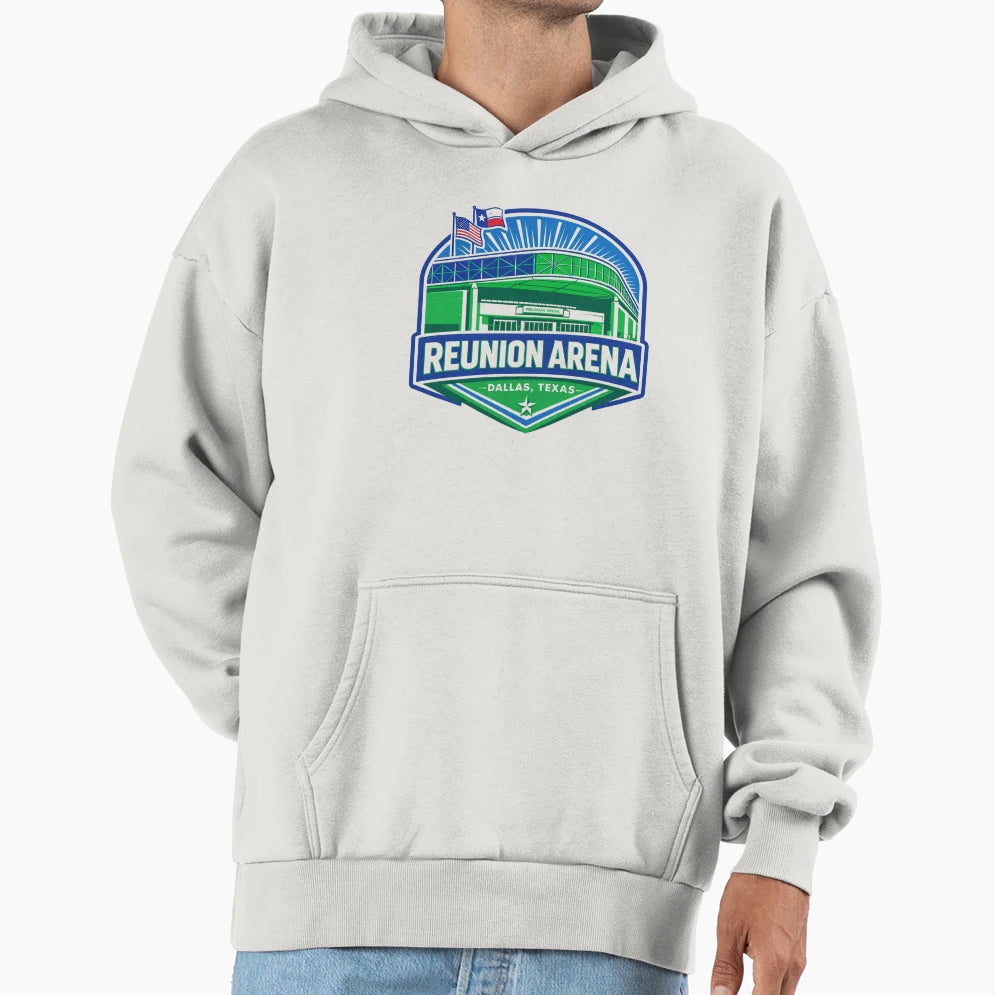 Reunion Arena Heart Dallas Sports Hoodie - Unique Graphic Unisex - T-Shirt, Sweatshirt, Hoodie