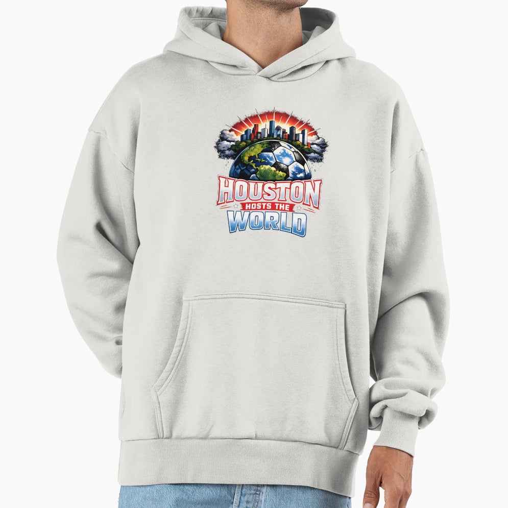 Houston Hosts World Soccer Global Game T-Shirt - Trendy Graphic Unisex - T-Shirt, Sweatshirt, Hoodie