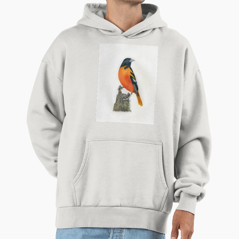 Baltimore Oriole Hoodie - Graphic Print for Adults - T-Shirt, Sweatshirt, Hoodie