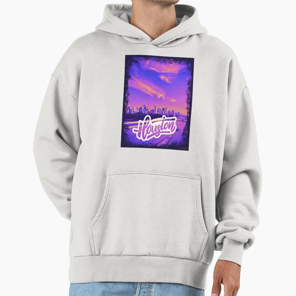 Theh Houston Purple Drank Inspired H Town Hoodie - Novelty Apparel Unisex - T-Shirt, Sweatshirt, Hoodie