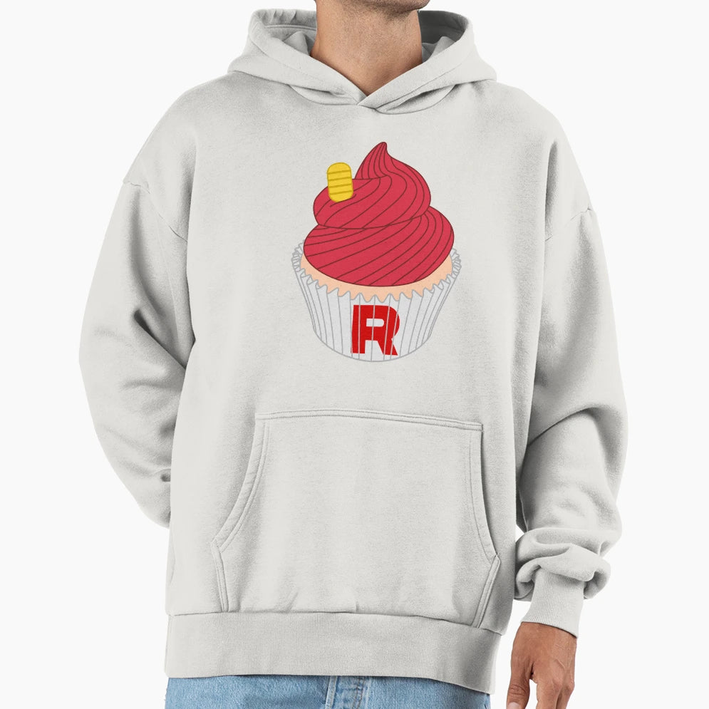 Red Cupcake Hoodie - Novelty Apparel Unisex - T-Shirt, Sweatshirt, Hoodie