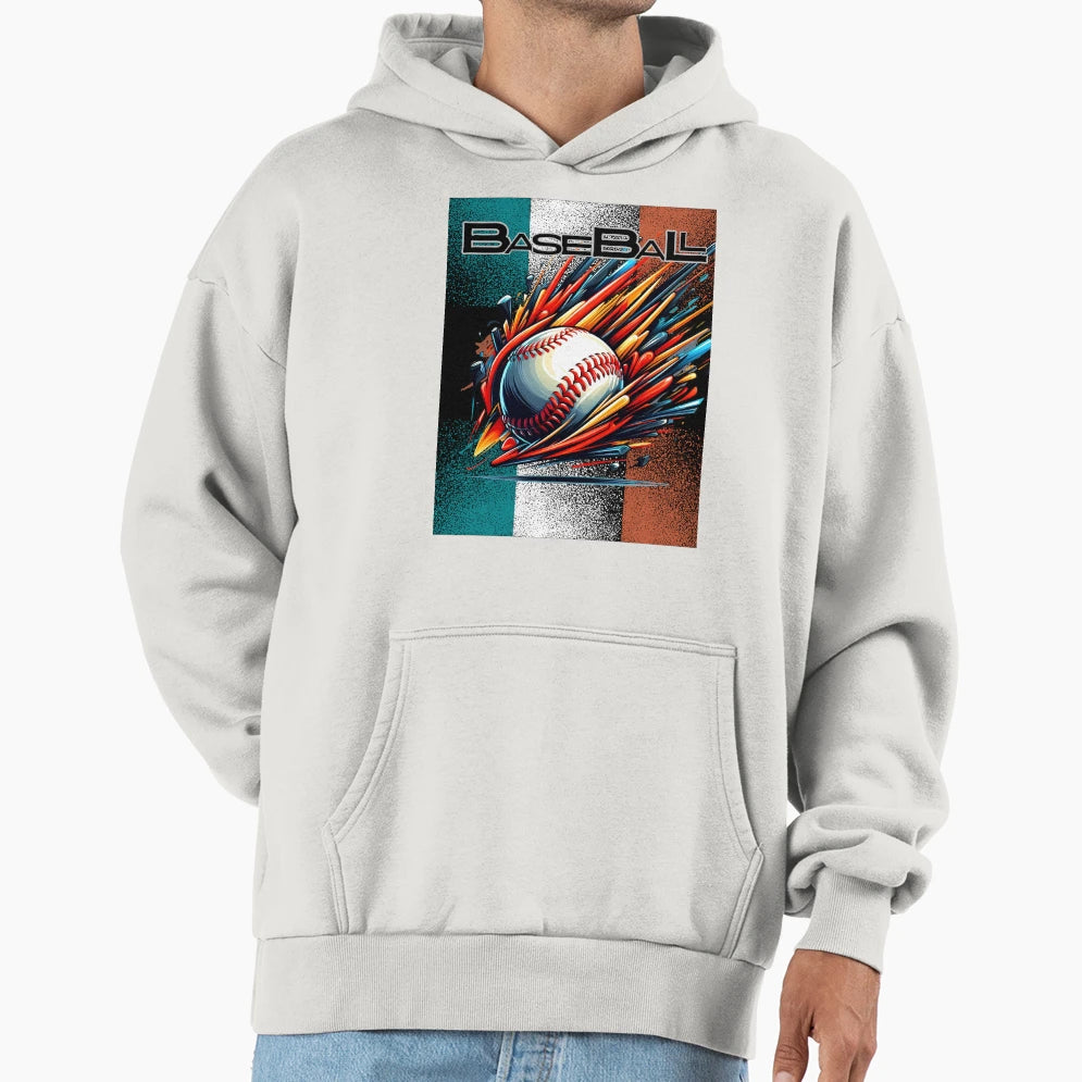 Baseball Hoodie - Trendy Graphic Unisex - T-Shirt, Sweatshirt, Hoodie