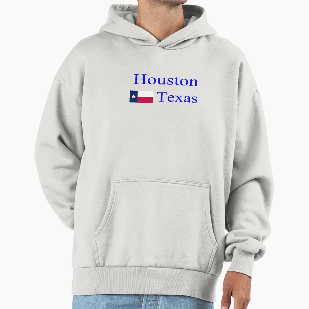 Houston Texas Stylish Prints Hoodie - Fun Novelty Design Unisex - T-Shirt, Sweatshirt, Hoodie