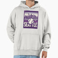 Cityscape Seattle Baseball Hoodie - Unique Graphic Men Women - T-Shirt, Sweatshirt, Hoodie