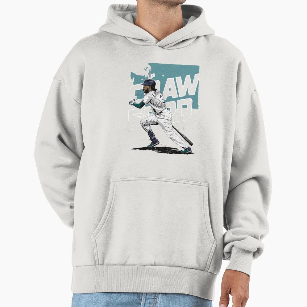 J P Crawford Player Map Hoodie - Trendy Graphic Men Women - T-Shirt, Sweatshirt, Hoodie