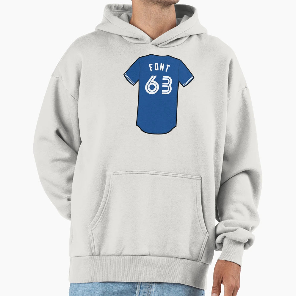 Wilmer Font Jersey Hoodie - Streetwear Style Unisex - T-Shirt, Sweatshirt, Hoodie