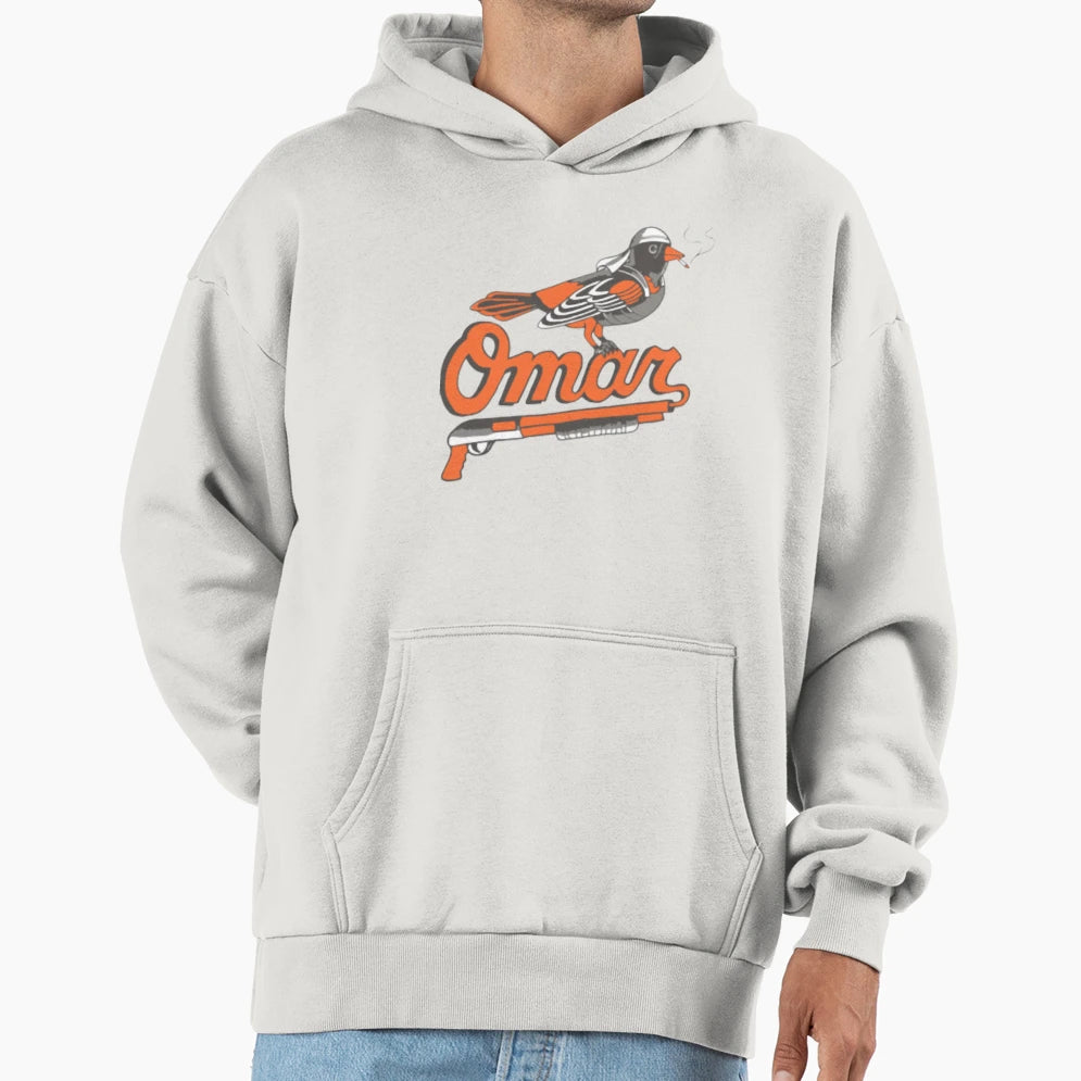 Omar Wire Baltimore Oriole Hoodie - Custom Art Print for Adults - T-Shirt, Sweatshirt, Hoodie