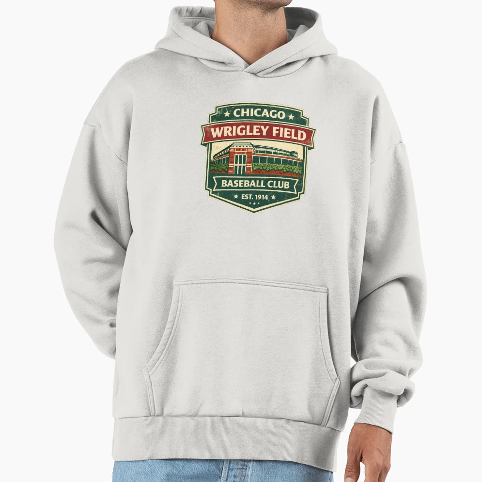Chicago Wrigley Field Baseball Badge Ivy T-Shirt - Graphic Print Unisex - T-Shirt, Sweatshirt, Hoodie