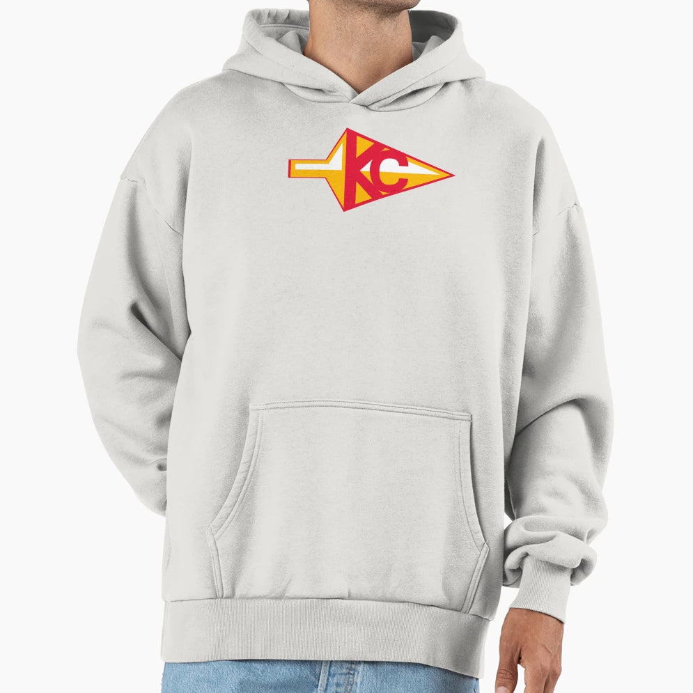 Kc Arrow Hoodie - Novelty Apparel Unisex - T-Shirt, Sweatshirt, Hoodie