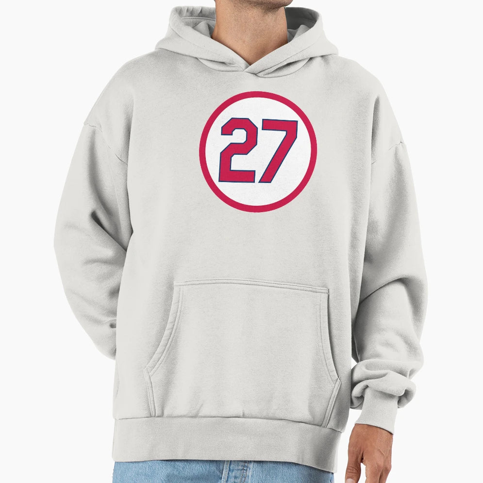 Scott Rolen 27 Jersey Number Hoodie - Custom Art Print Men Women - T-Shirt, Sweatshirt, Hoodie