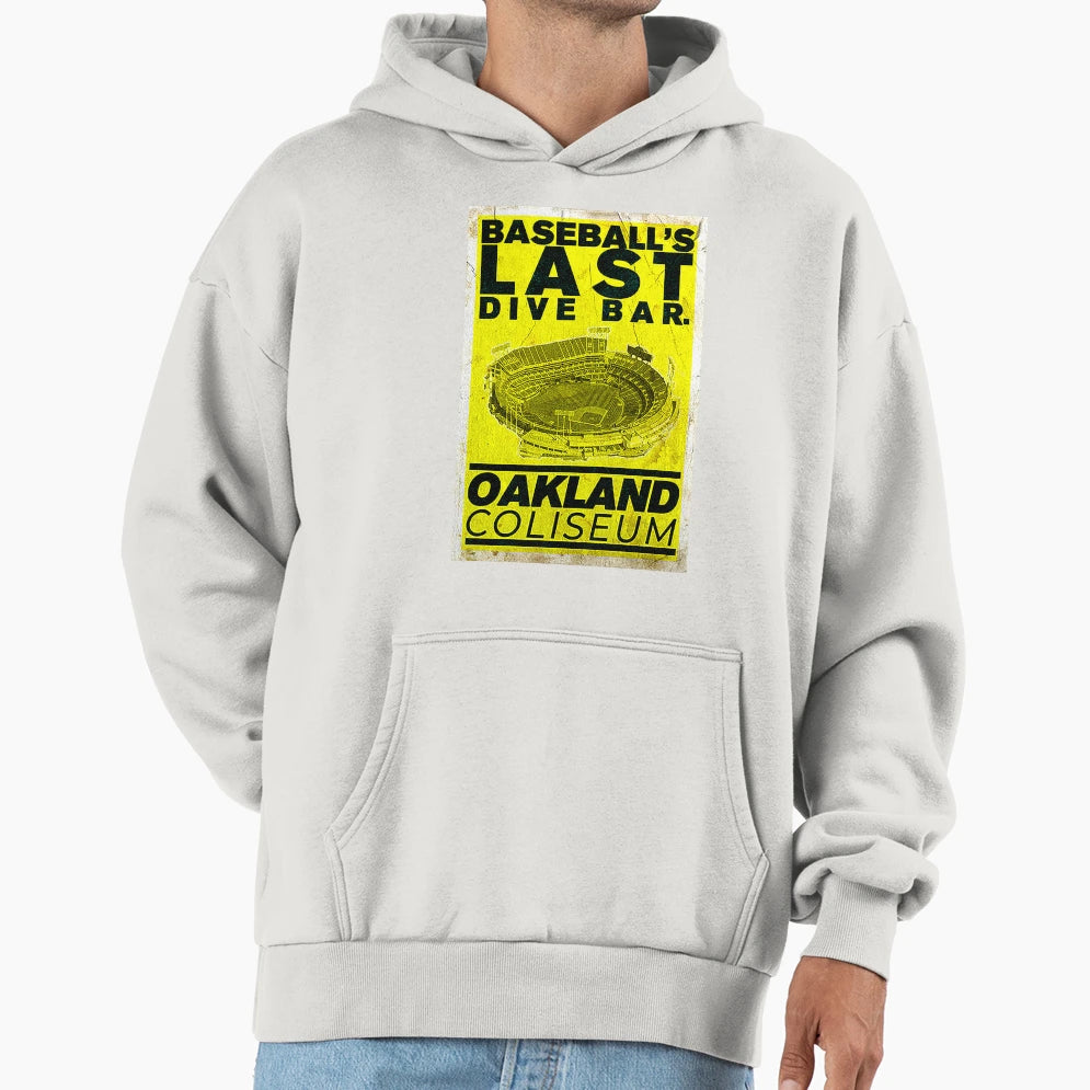 Baseballs Last Dive Bar Oakland Hoodie - Aesthetic Graphic for Adults - T-Shirt, Sweatshirt, Hoodie