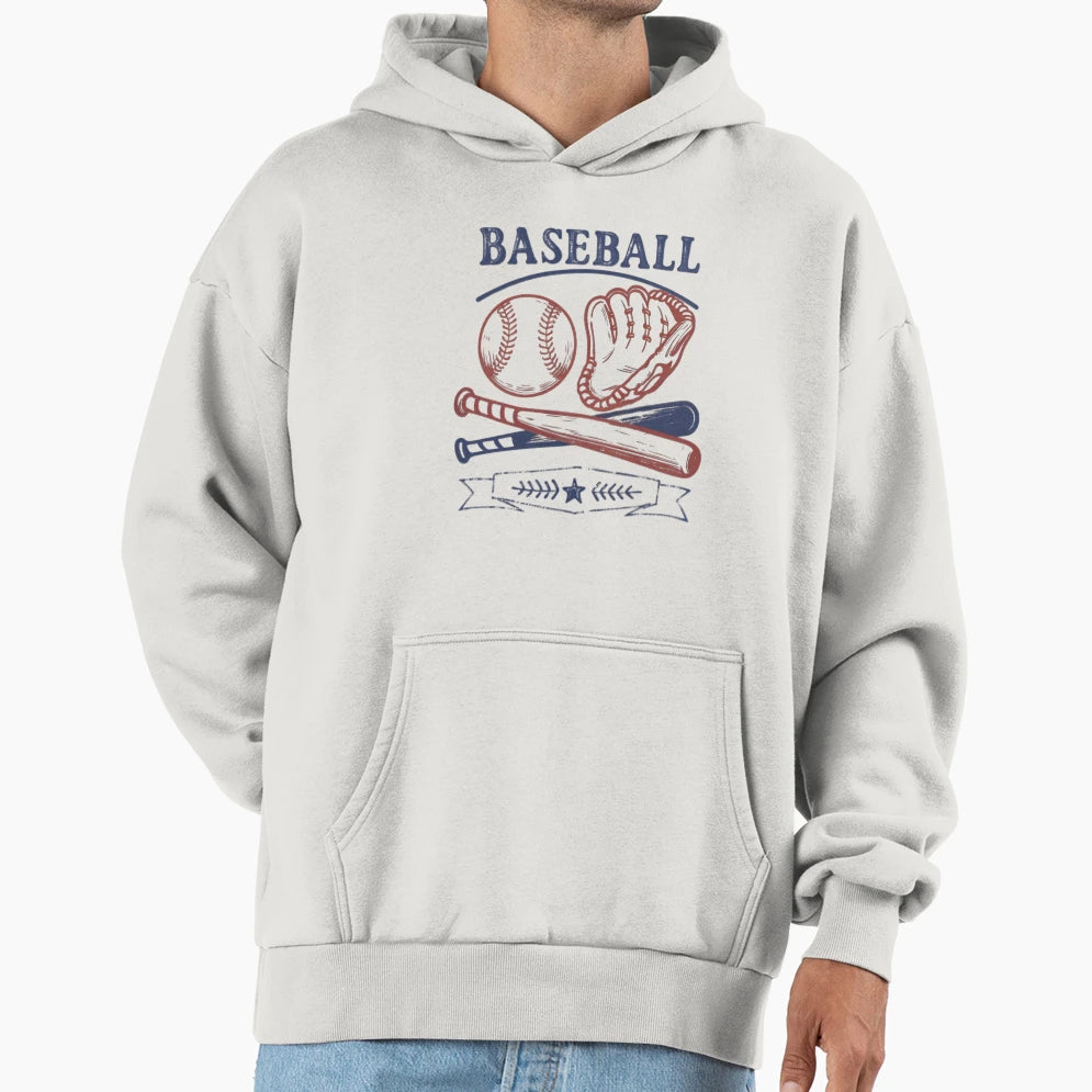 Baseball Hoodie - Fun Novelty Design Unisex - T-Shirt, Sweatshirt, Hoodie