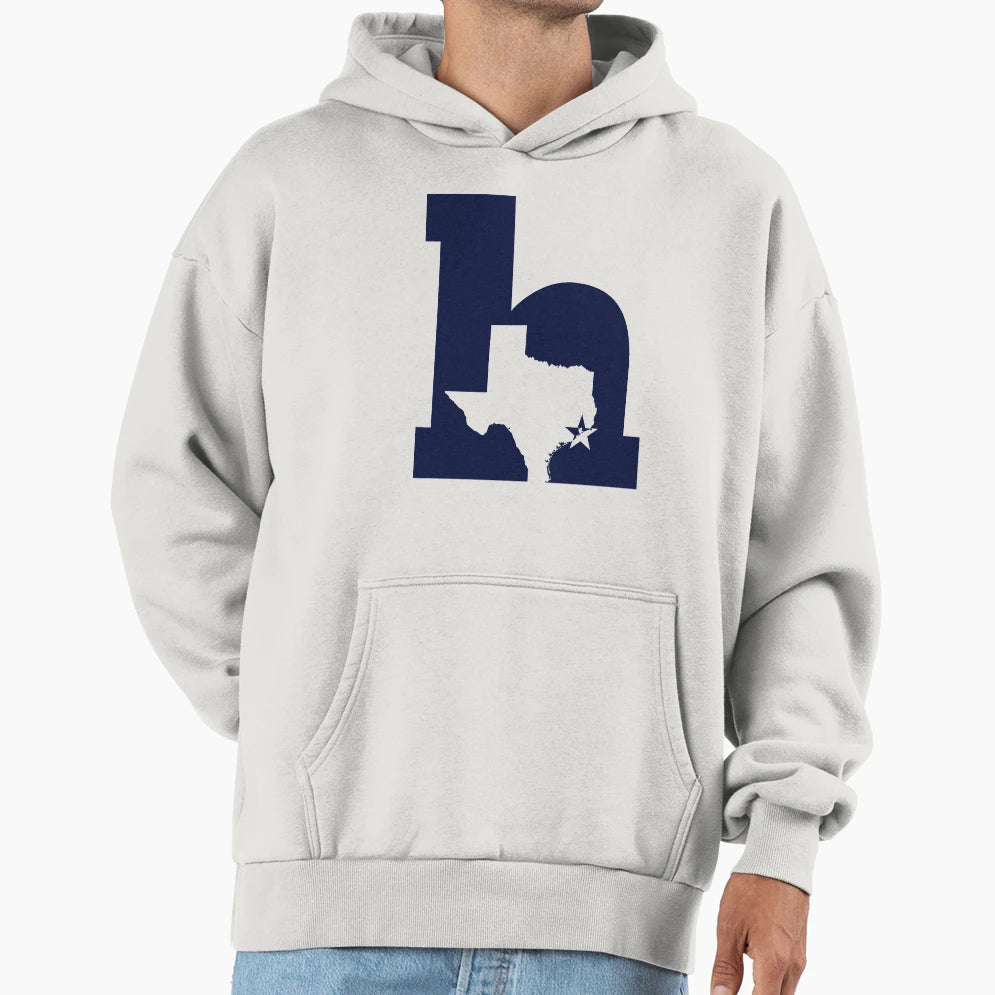 Lowercase H Dark Blue Hoodie - Streetwear Style Men Women - T-Shirt, Sweatshirt, Hoodie