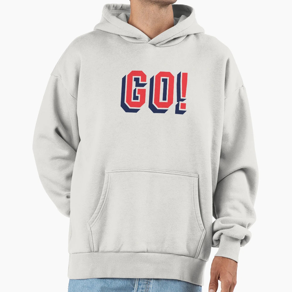 Go Trendy Text Hoodie - Unique Graphic Unisex - T-Shirt, Sweatshirt, Hoodie