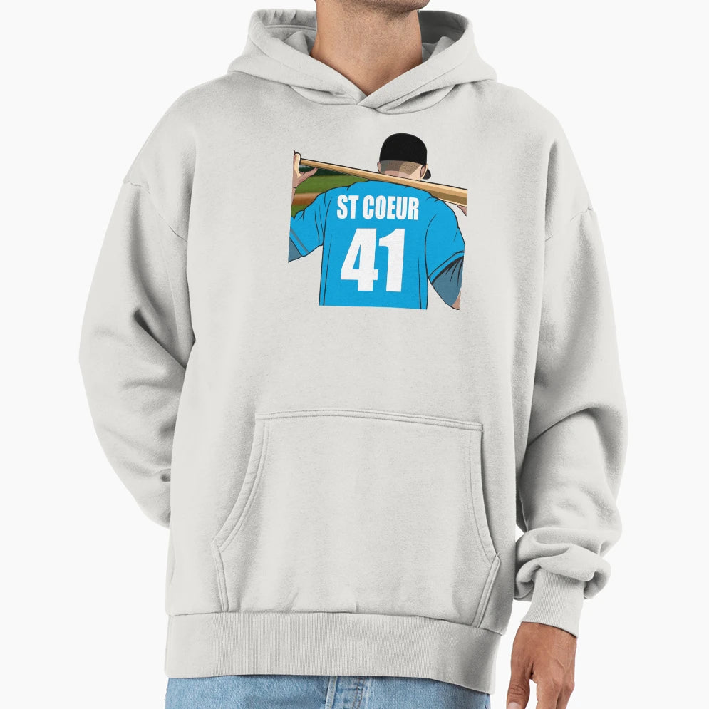St Coeur Baseball Hoodie - Trendy Graphic Unisex - T-Shirt, Sweatshirt, Hoodie