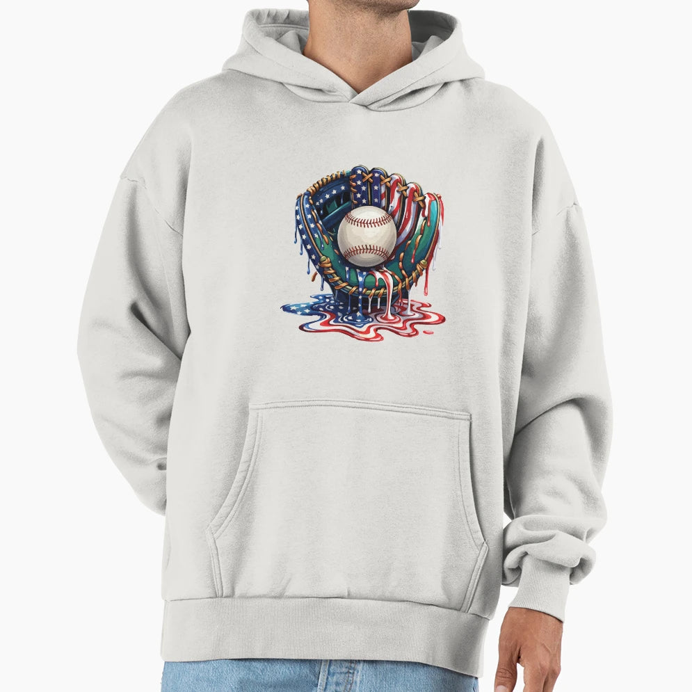 Baseball Life Drip Baseball Usa Hoodie - Casual Everyday Wear Men Women - T-Shirt, Sweatshirt, Hoodie