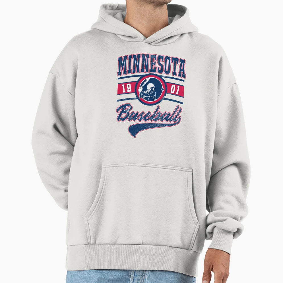 Minnesota Baseball Hoodie - Aesthetic Graphic for Adults - T-Shirt, Sweatshirt, Hoodie