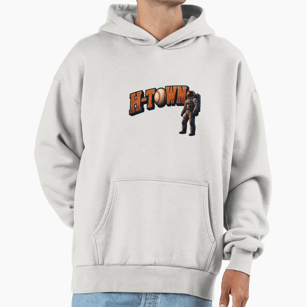 H Town Baseball Houston Hoodie - Minimalist Print for Adults - T-Shirt, Sweatshirt, Hoodie