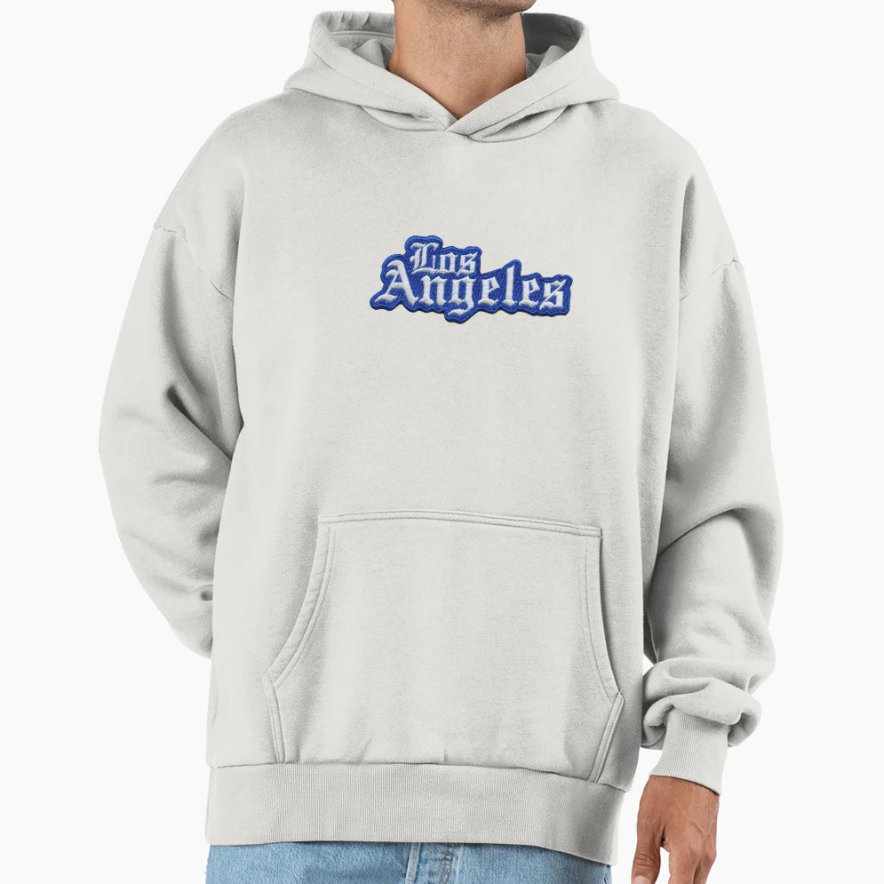 Los Angeles Inspired Logo Bold Minimalist Hoodie - Trendy Graphic Unisex - T-Shirt, Sweatshirt, Hoodie