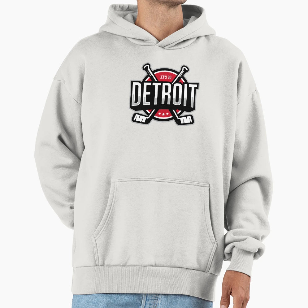 Detroit Emblem Hoodie - Custom Art Print for Adults - T-Shirt, Sweatshirt, Hoodie