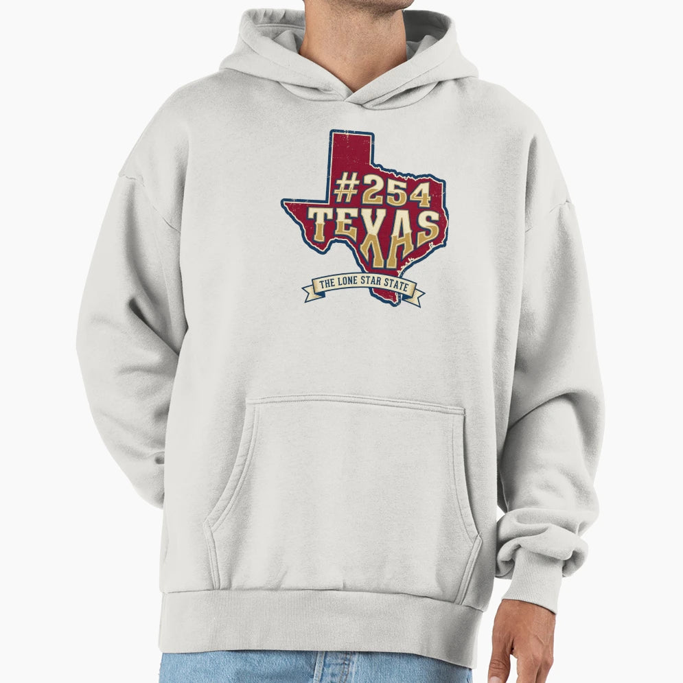 Texas 254 T-Shirt - Unique Graphic for Adults - T-Shirt, Sweatshirt, Hoodie