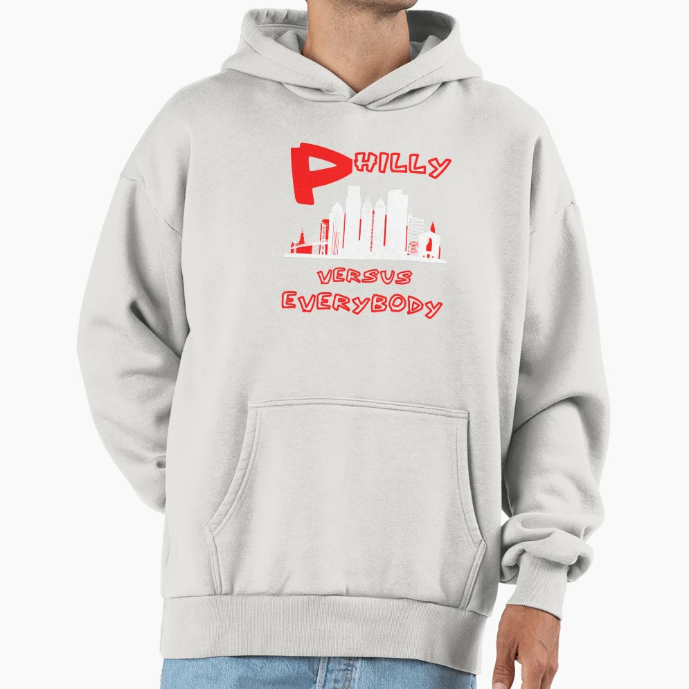 Philly Versus Everybody Hoodie - Minimalist Print Unisex - T-Shirt, Sweatshirt, Hoodie