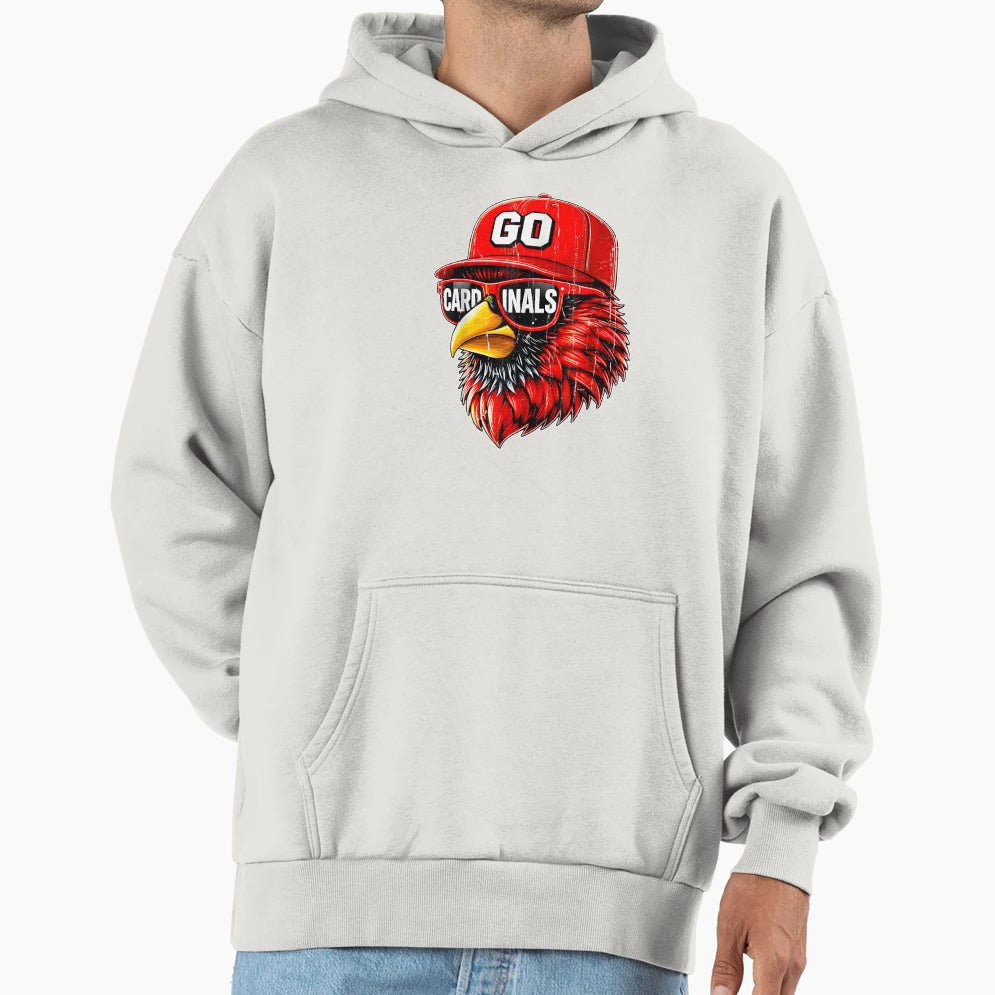 Go Cardinal Hoodie - Graphic Print Unisex - T-Shirt, Sweatshirt, Hoodie