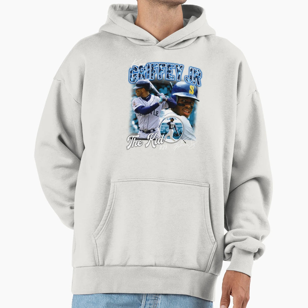Ken Griffey Jr Seattle Baseball Legend Hoodie - Graphic Print Unisex - T-Shirt, Sweatshirt, Hoodie