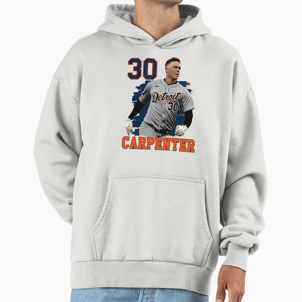 Kerry Carpenter 30 Detroit Hoodie - Novelty Apparel Unisex - T-Shirt, Sweatshirt, Hoodie