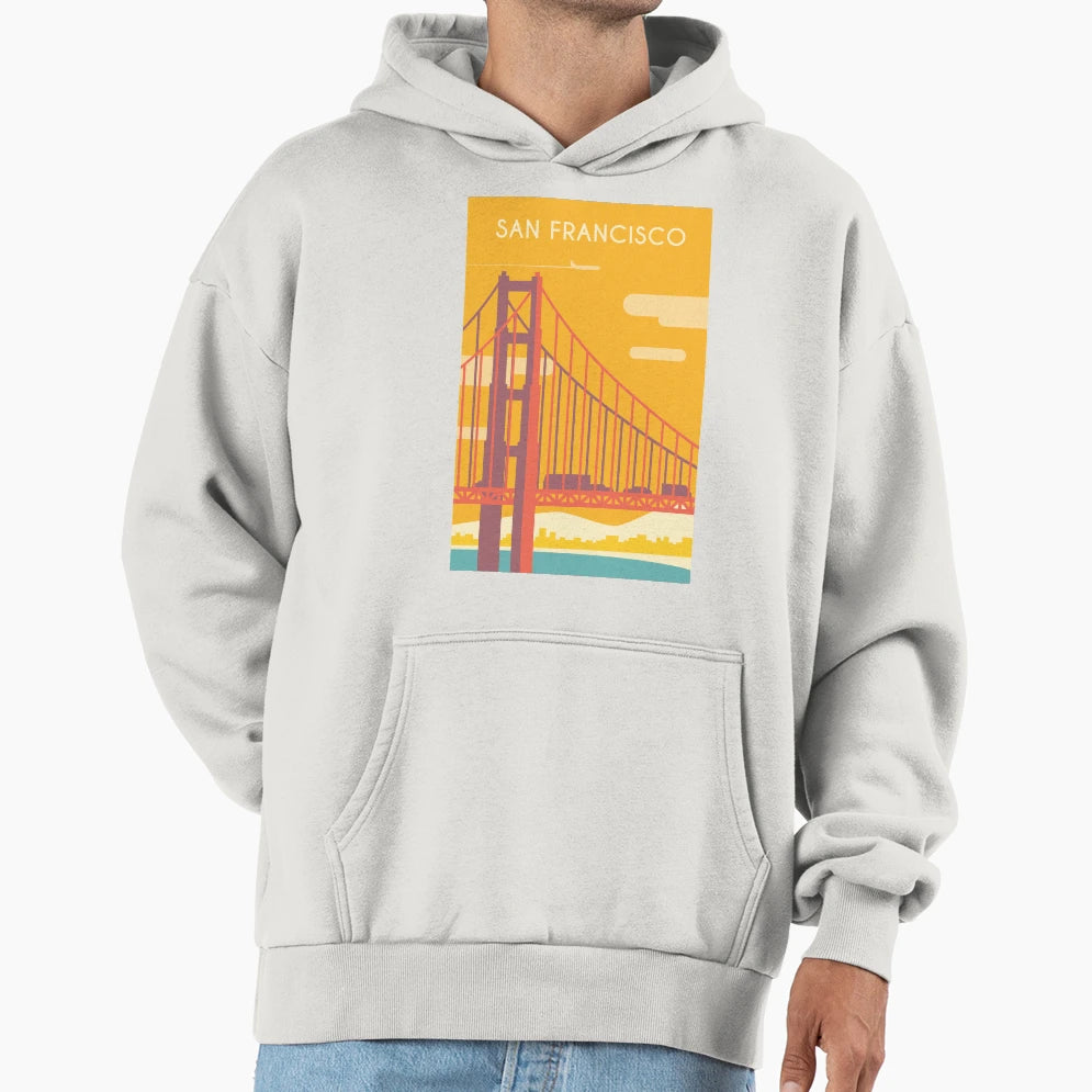 Golden Gate Bridge Hoodie - Fun Novelty Design Men Women - T-Shirt, Sweatshirt, Hoodie