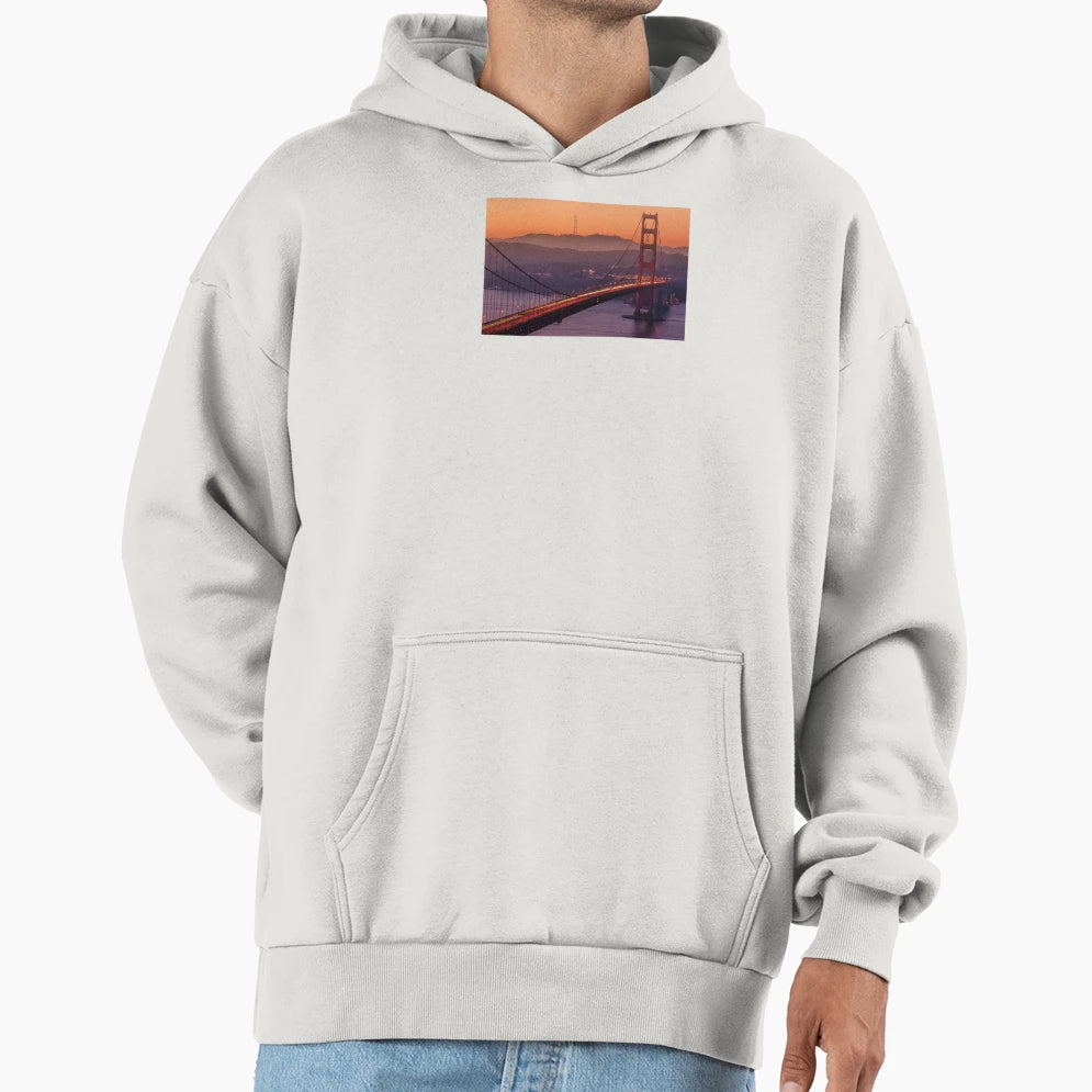 Golden Gate Bridge San Francicso Hoodie - Custom Art Print Unisex - T-Shirt, Sweatshirt, Hoodie
