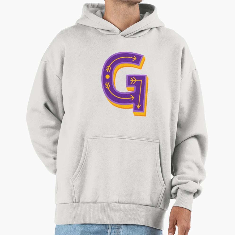 Letter G Hoodie - Custom Art Print for Adults - T-Shirt, Sweatshirt, Hoodie