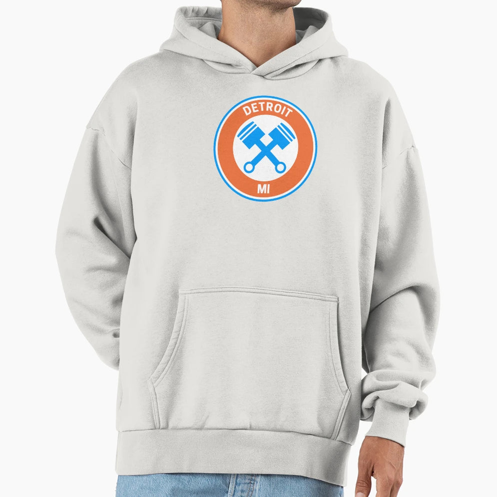 Detroit Michigan Hoodie - Aesthetic Graphic for Adults - T-Shirt, Sweatshirt, Hoodie