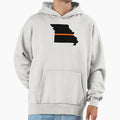 Missouri Thin Orange Line Hoodie - Graphic Print Men Women - T-Shirt, Sweatshirt, Hoodie