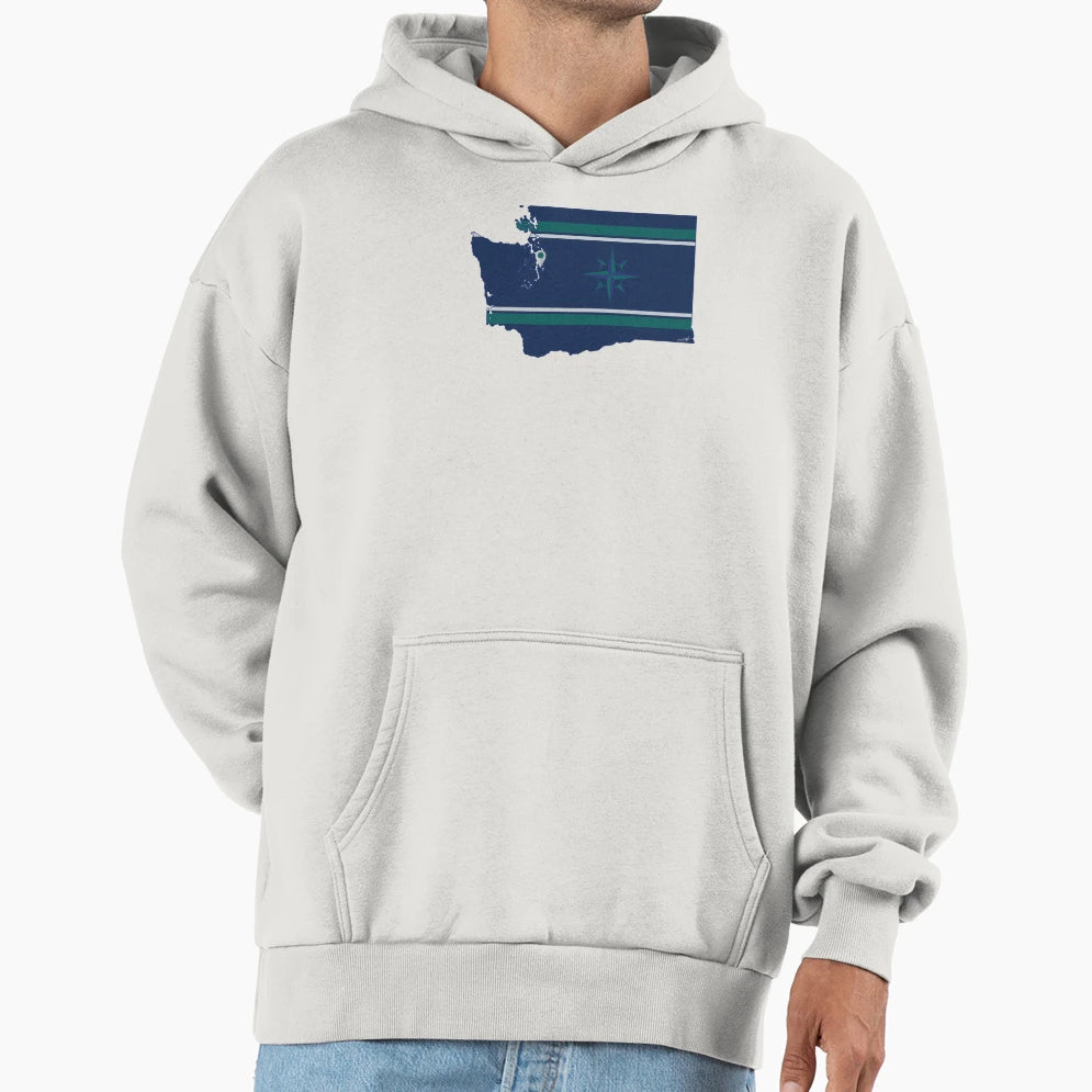 Seattle Baseball Hoodie - Novelty Apparel Unisex - T-Shirt, Sweatshirt, Hoodie