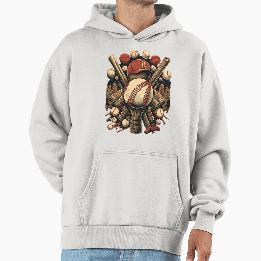 Baseball Hoodie - Aesthetic Graphic Unisex - T-Shirt, Sweatshirt, Hoodie