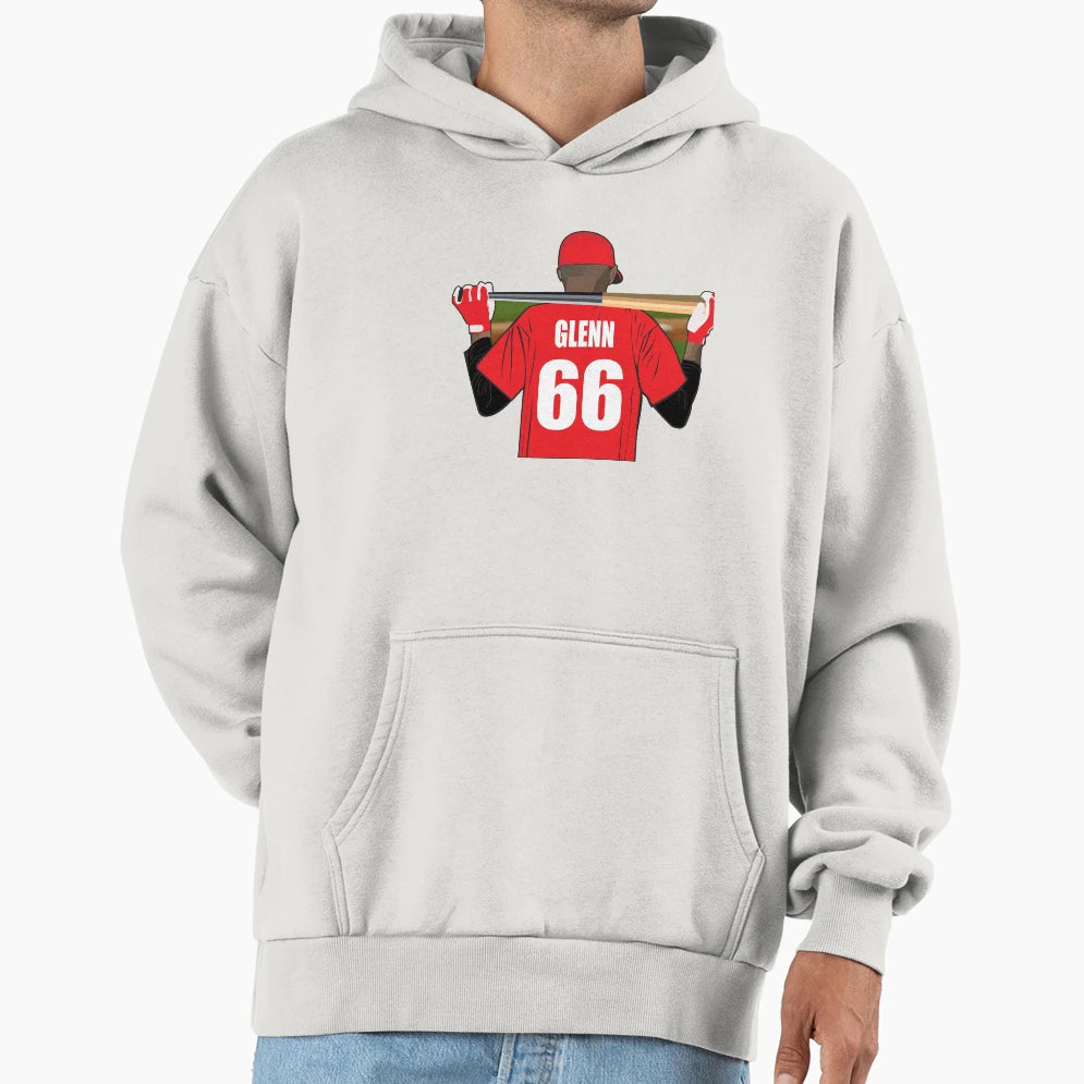 Glenn Baseball Hoodie - Unique Graphic Men Women - T-Shirt, Sweatshirt, Hoodie