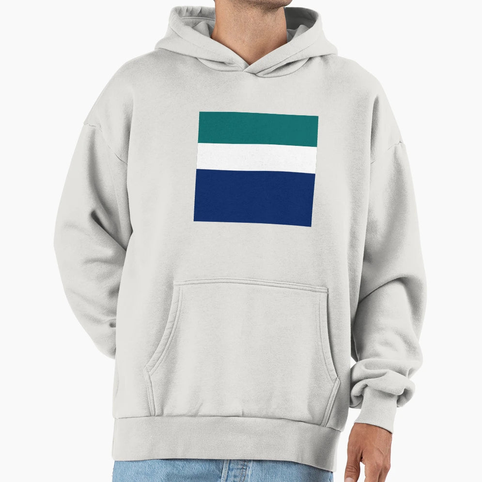 Happy Birthday Blue White Green Hoodie - Novelty Apparel for Adults - T-Shirt, Sweatshirt, Hoodie