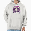 Purple Seattle City Baseball Hoodie - Casual Everyday Wear for Adults - T-Shirt, Sweatshirt, Hoodie