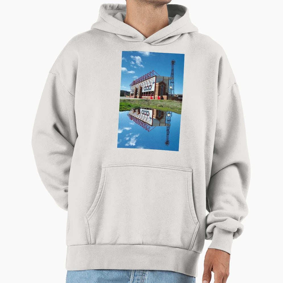 Barnsley Oakwell Stadium Reflection Hoodie - Fun Novelty Design Unisex - T-Shirt, Sweatshirt, Hoodie