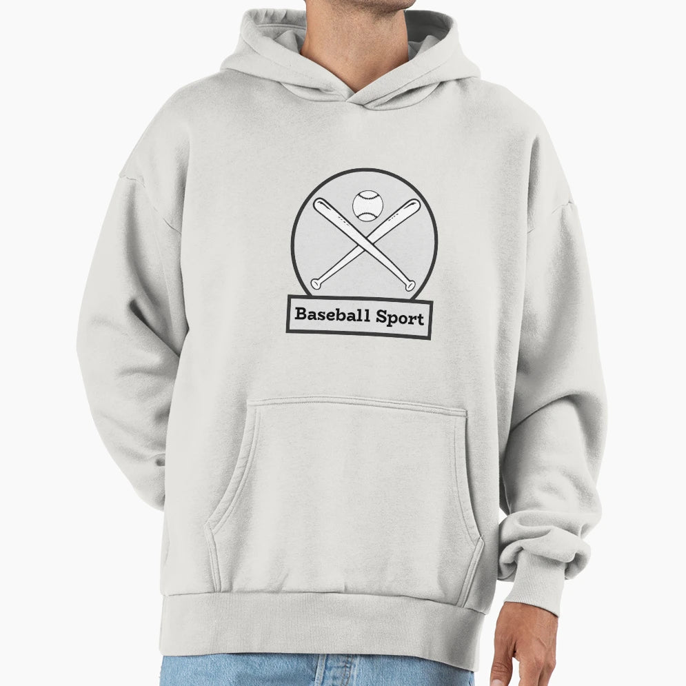 Baseball Sport Hoodie - Minimalist Print for Adults - T-Shirt, Sweatshirt, Hoodie
