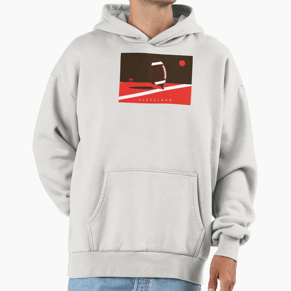 Cleveland Football Nfl Fan Art Hoodie - Graphic Print Men Women - T-Shirt, Sweatshirt, Hoodie