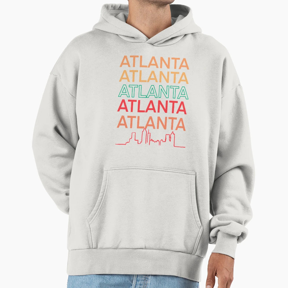 Atlanta Atlanta Atlanta Remix Hoodie - Graphic Print Unisex - T-Shirt, Sweatshirt, Hoodie
