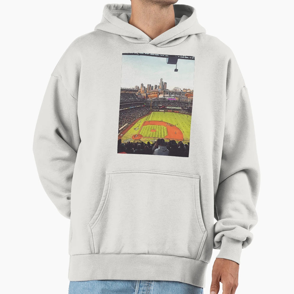 Take Me Out To Ball Game Hoodie - Minimalist Print for Adults - T-Shirt, Sweatshirt, Hoodie