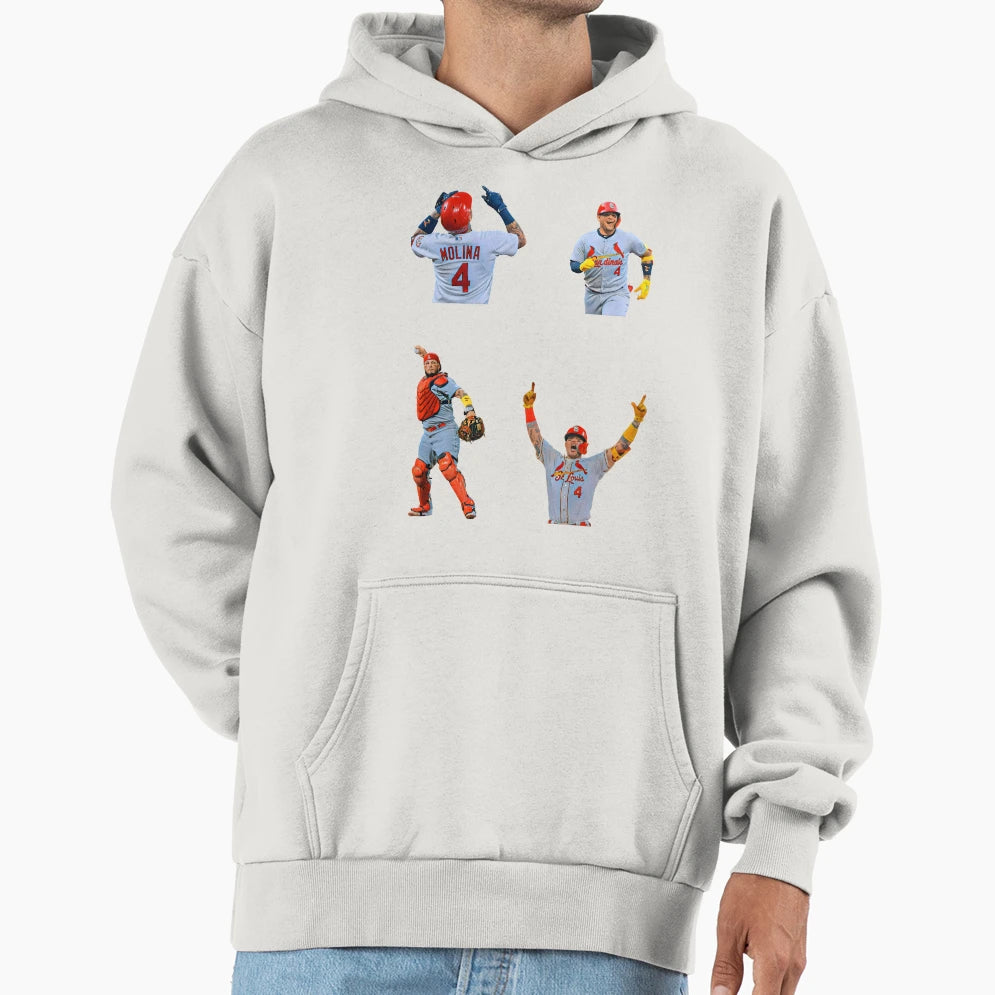 Yadier Molina Hi Def Paint Effect Set T-Shirt - Unique Graphic for Adults - T-Shirt, Sweatshirt, Hoodie