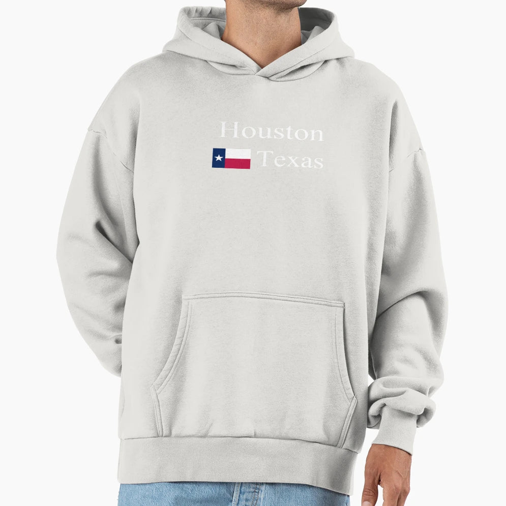Houston Texas Stylish Prints Hoodie - Novelty Apparel Unisex - T-Shirt, Sweatshirt, Hoodie