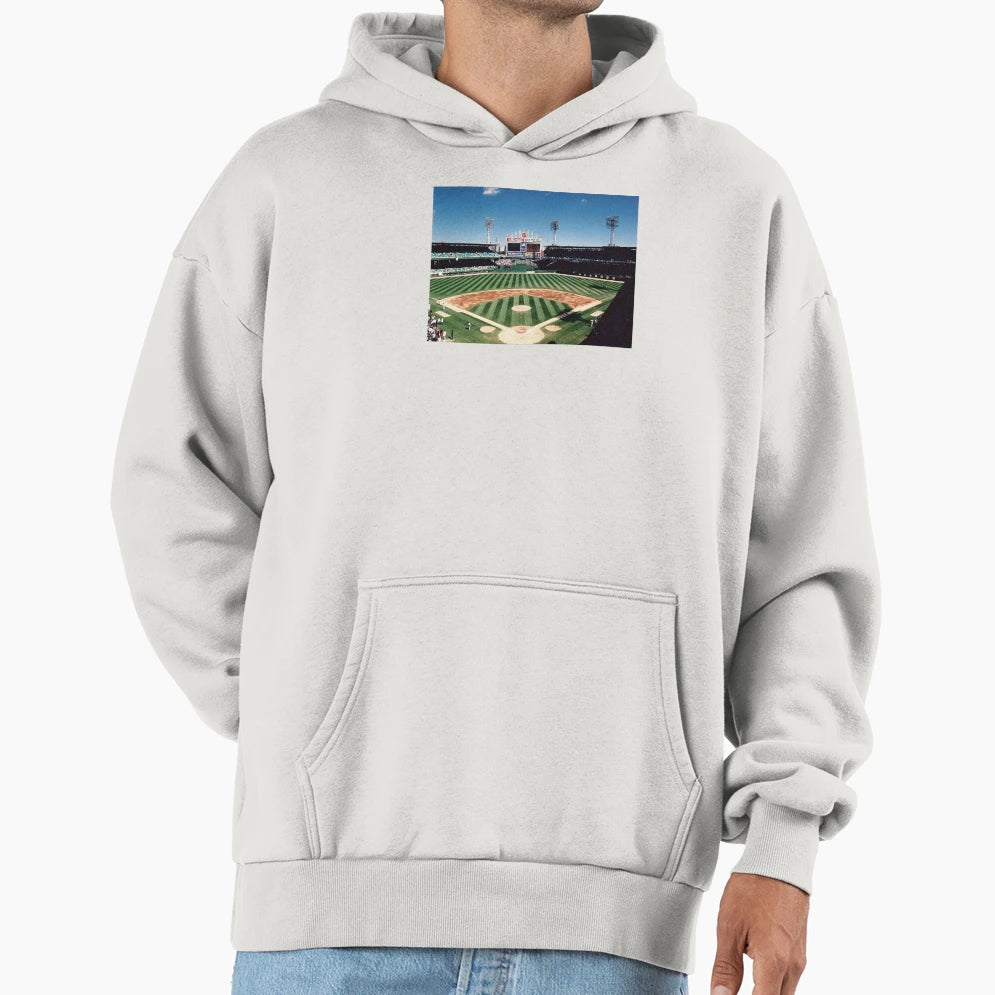 Old Comiskey Park Chicago Baseball Hoodie - Novelty Apparel for Adults - T-Shirt, Sweatshirt, Hoodie