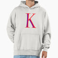 Letter K Red And Blue Color Hoodie - Aesthetic Graphic Unisex - T-Shirt, Sweatshirt, Hoodie