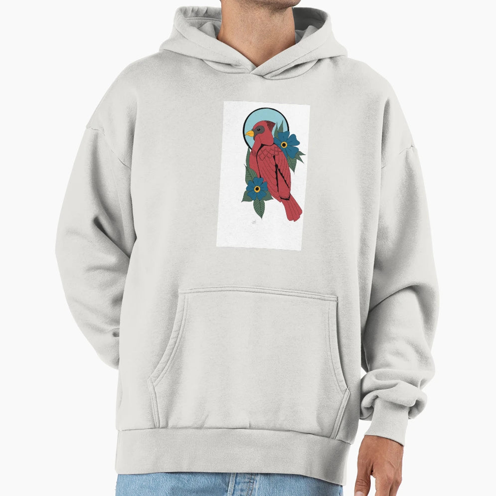 Cardinal Tattoo Hoodie - Novelty Apparel for Adults - T-Shirt, Sweatshirt, Hoodie